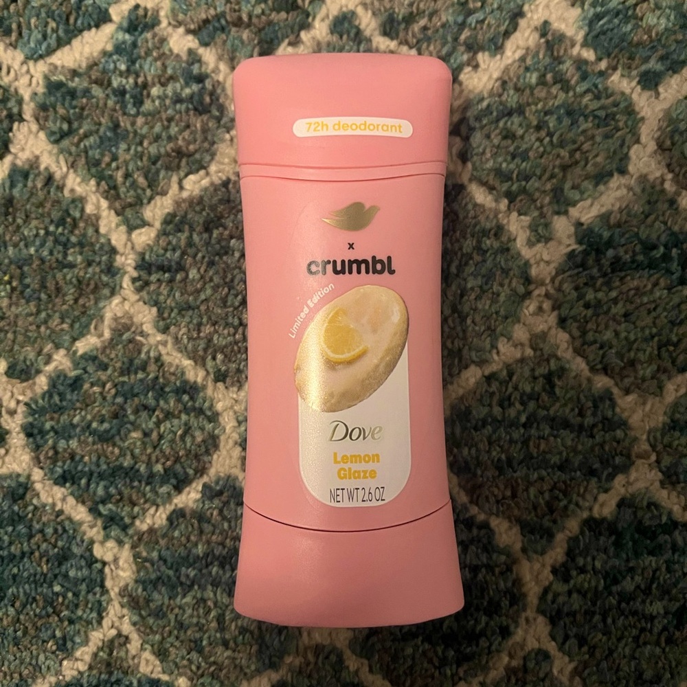 LIMITED EDITION DOVE X CRUMBL LEMON GLAZE DEODORANT 2.6 OZ IN HAND FAST SHIPPING